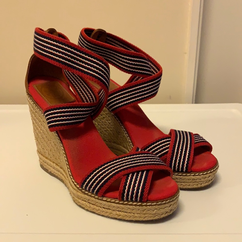 Tory Burch Adonis Espadrille Wedge Sandals